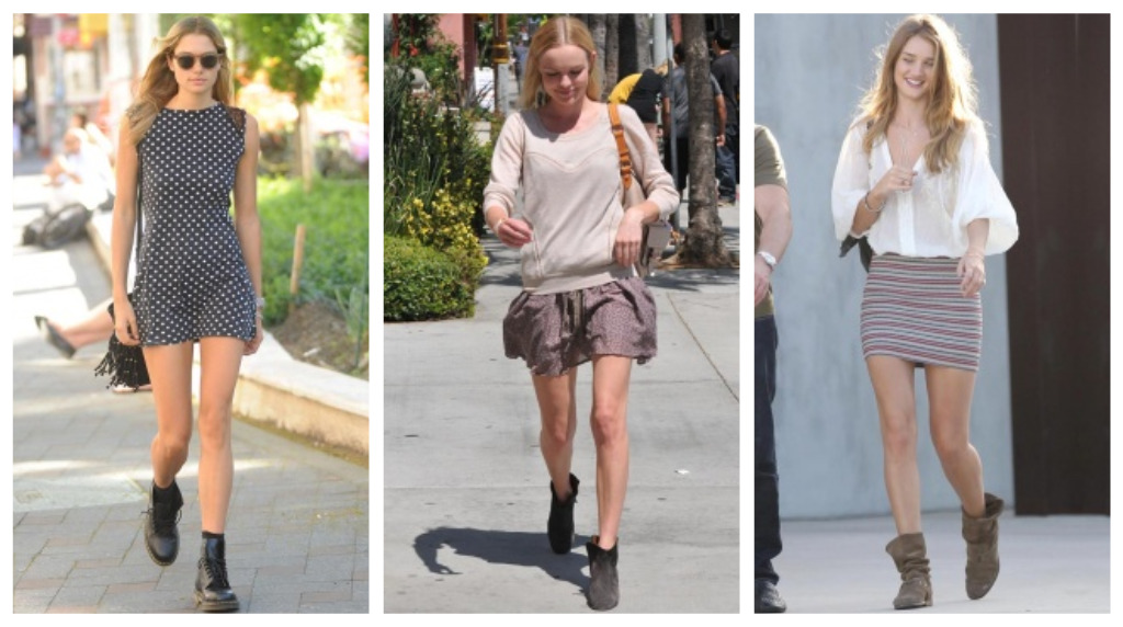 Bare legs: fashion trend